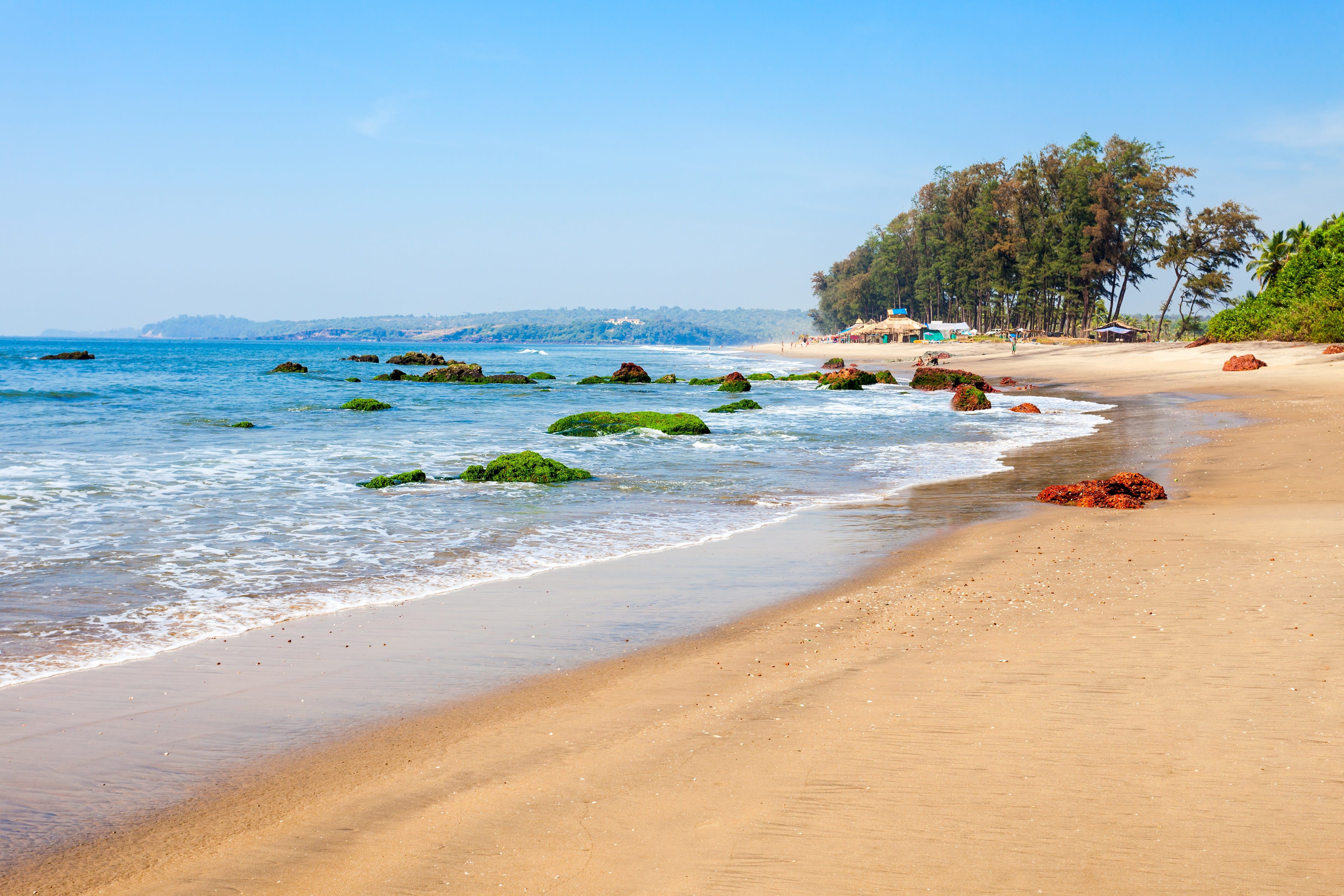 Goa beach coastline